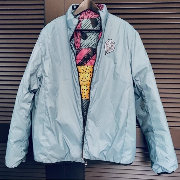 Disney Reversable Sally Nightmare Before Christmas Puffer Jacket, Size Large - Picture 8 of 14